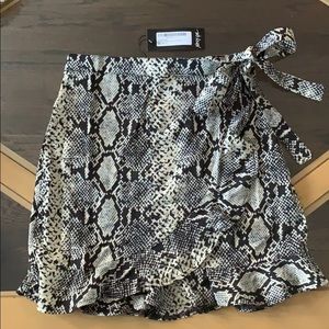 Nasty Gal Snake Print skirt